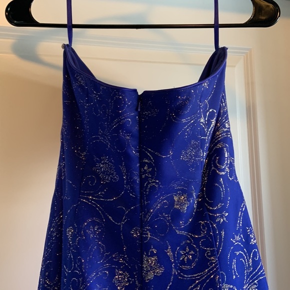 Reign On Blue Glitter Rhinestone Formal Dress - Picture 9 of 15